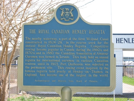 Canadian Henley Info Sign